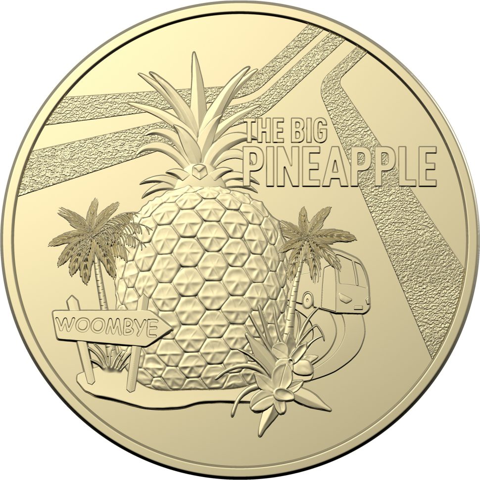 Big Pineapple $1 uncirculated coin