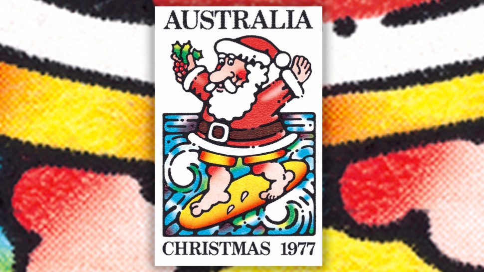 Surfing Santa – the iconic, but controversial, Christmas stamp of 1977