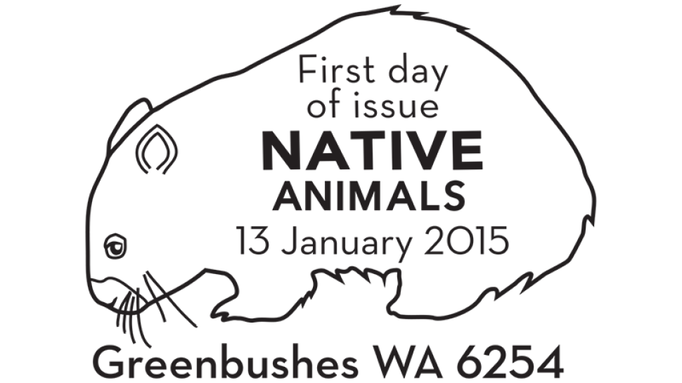 Native Animals postmark
