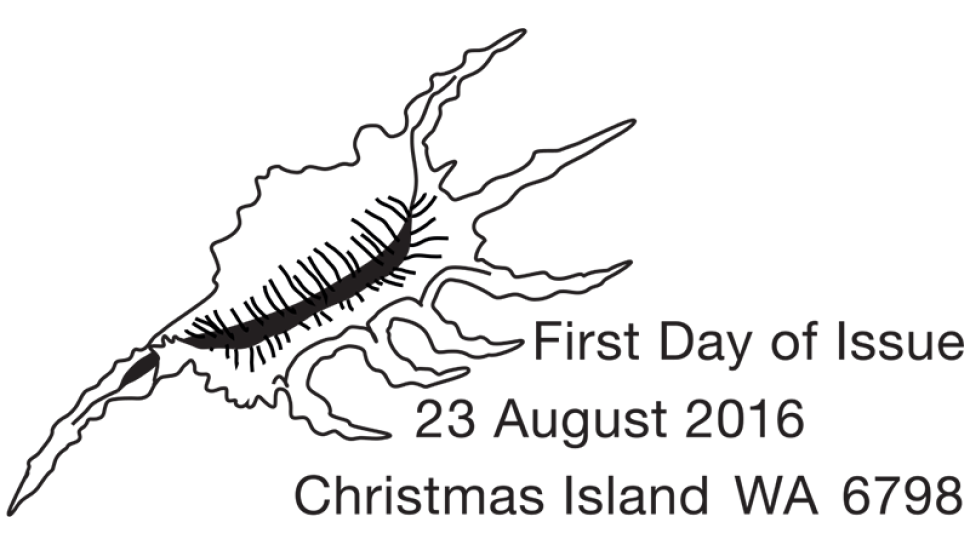Christmas Island Shells postmark