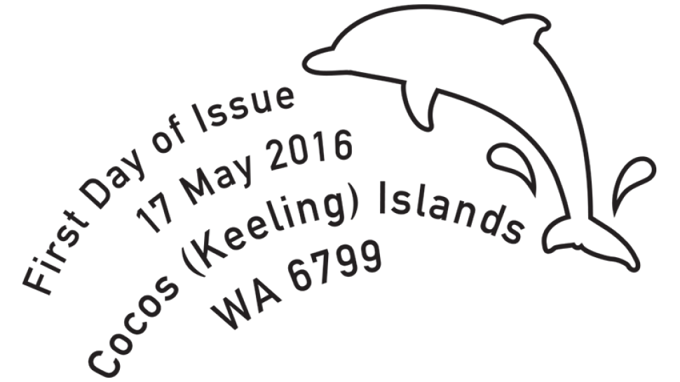 Cocos (Keeling) Islands Dolphins postmark