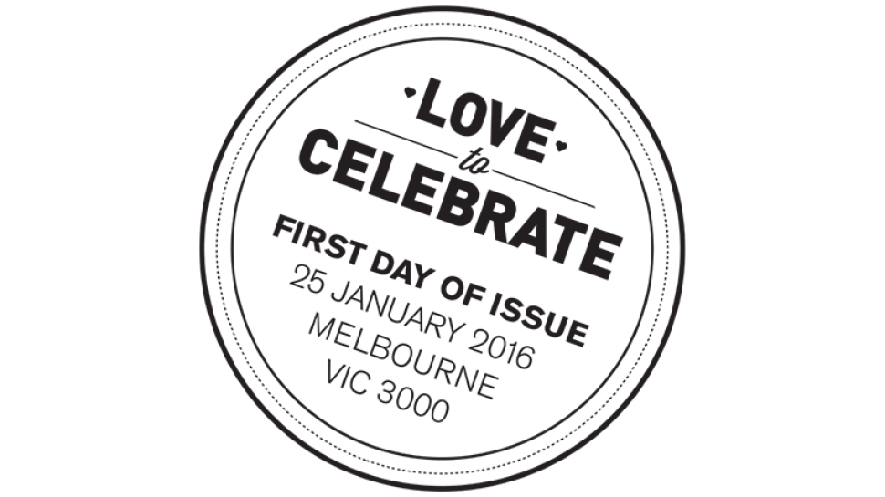 Love to Celebrate postmark
