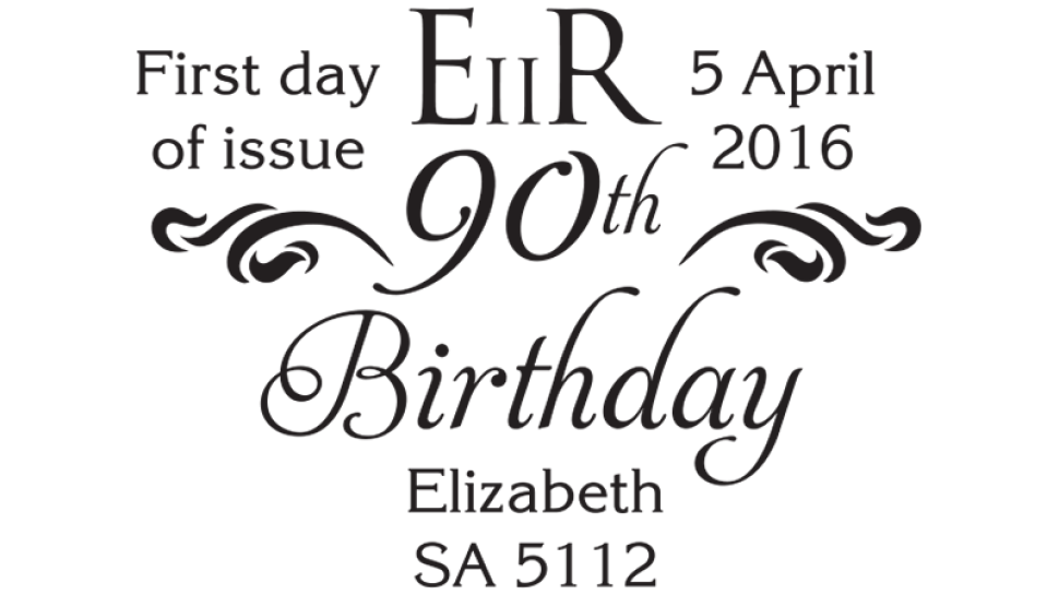 Queen's 90th Birthday postmark