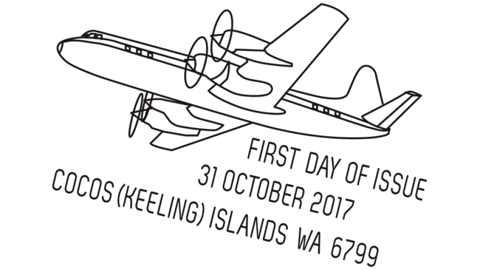 Cocos Keeling Island Aviation postmark
