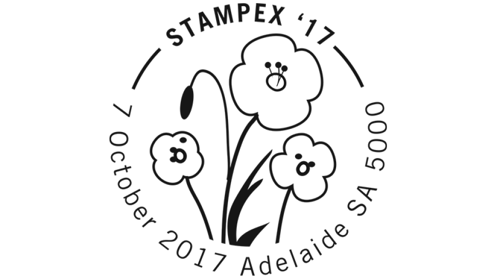 Adelaide Stampex stamp show 2017 postmark day 2
