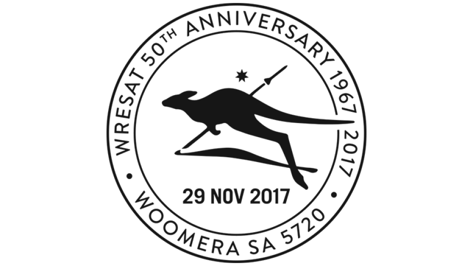WRESAT 50th Anniversary 1967-2017, Woomera SA 5720, 29 Nov 2017 postmark
