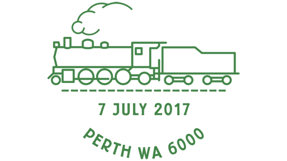 Perth Stamp & Coin Show postmark for 7 July 2017 only