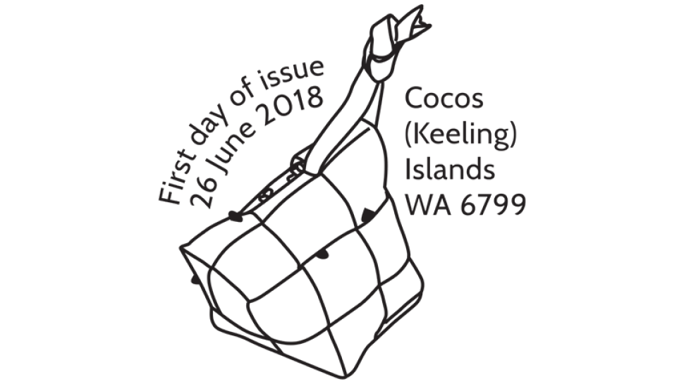 Cocos (Keeling) Islands Basket Weaving postmark
