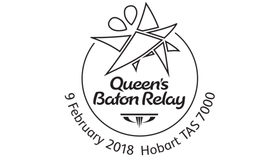 Queen’s Baton Relay, 9 February 2018, Hobart TAS 7000 postmark
