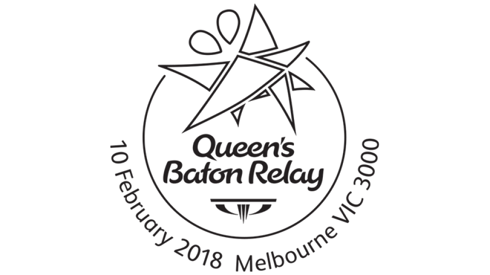 Queen’s Baton Relay, 10 February 2018, Melbourne VIC 3000 postmark