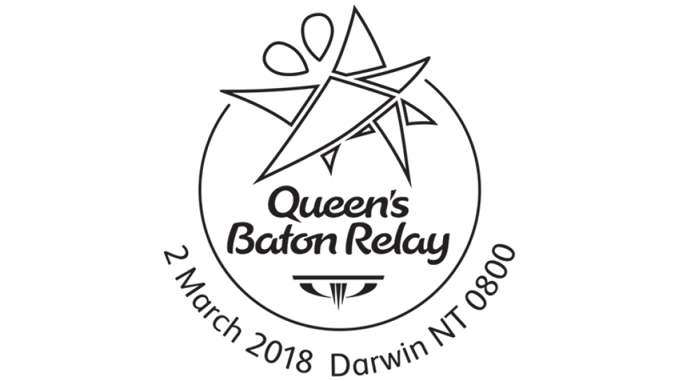 Queen’s Baton Relay, 2 March 2018, Darwin NT 0800 postmark