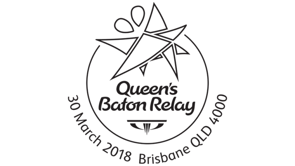 Queen’s Baton Relay, 30 March 2018, Brisbane QLD 4000 postmark