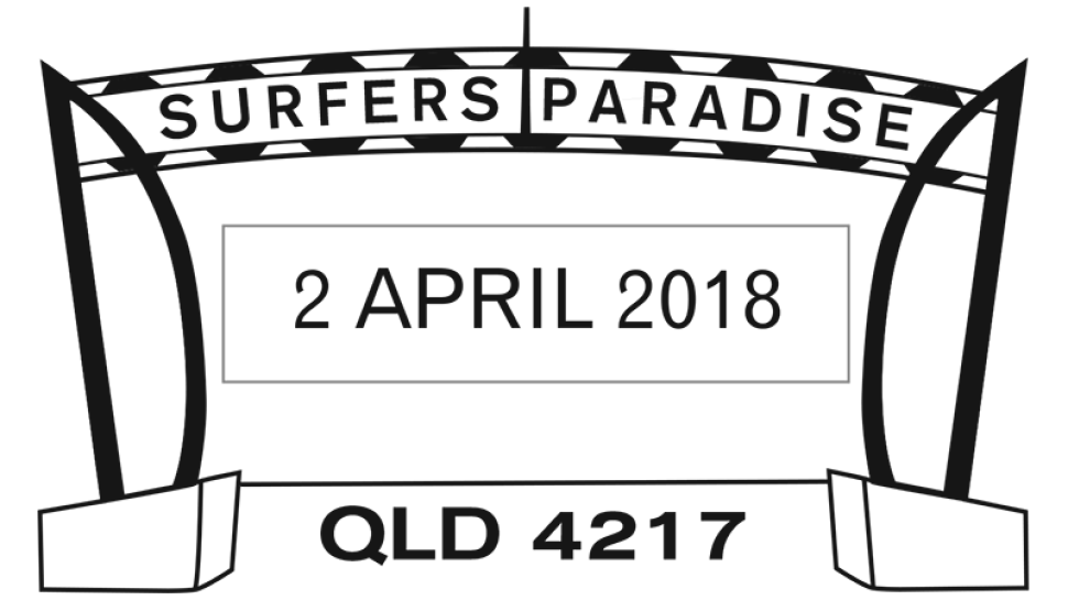 Surfers Paradise Qld 4217 postmark