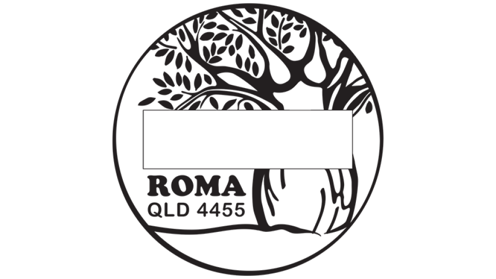 Roma QLD 4455 postmark