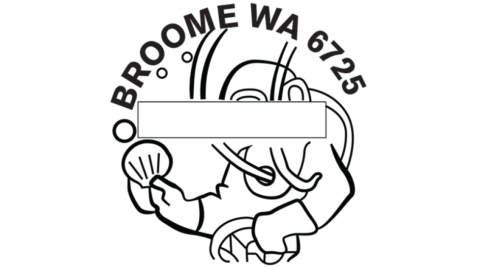 Broome WA 6725 postmark