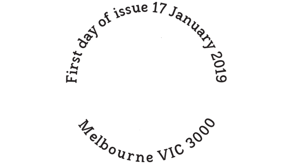 Australian Legends 2019 postmark