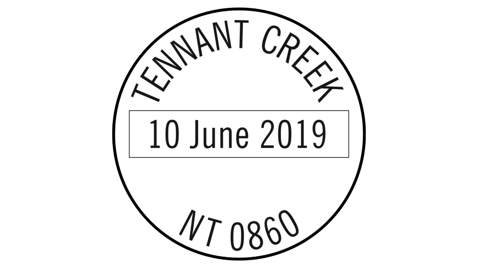 Tennant Creek NT 0860 postmark