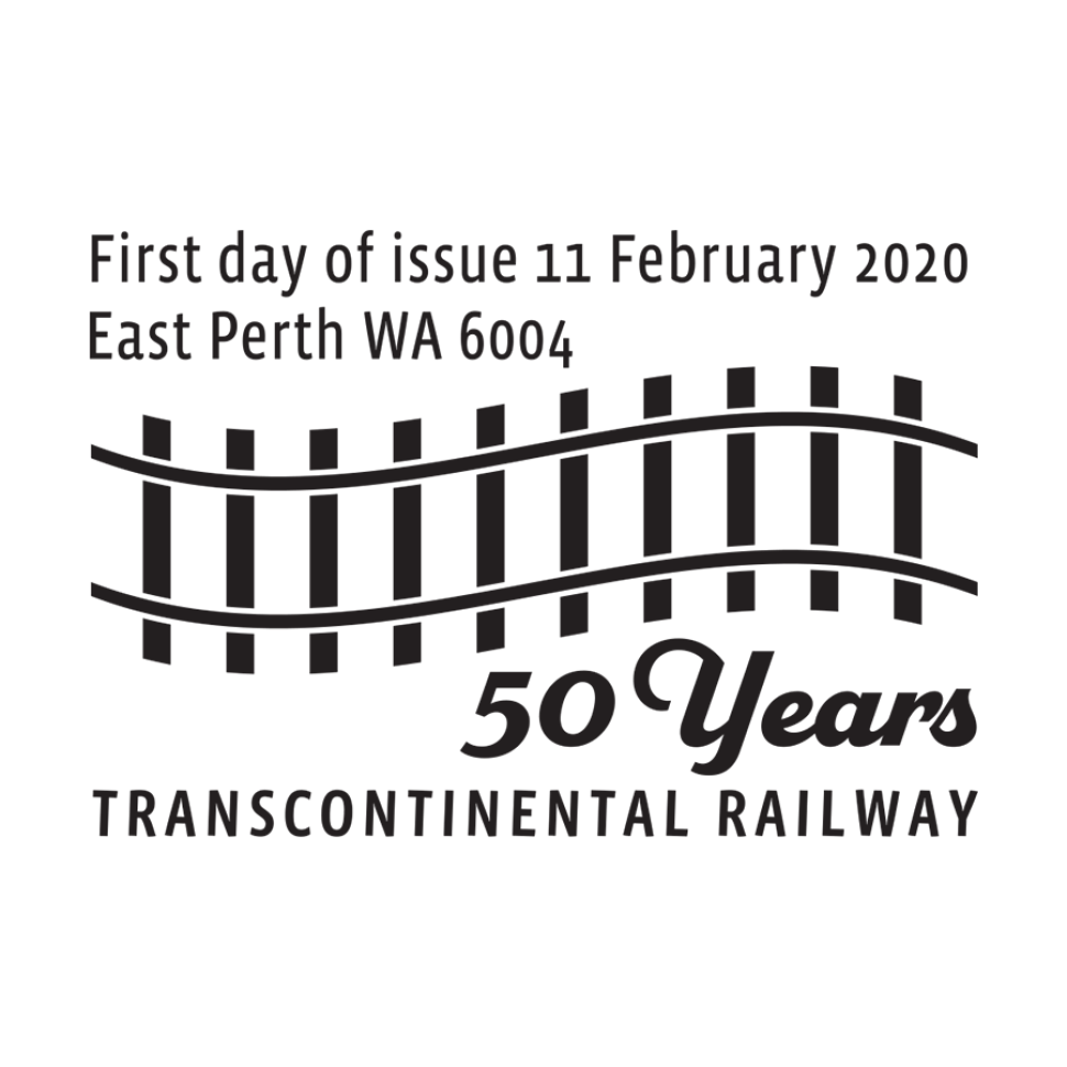 Transcontinental Railway – 50 Years postmark