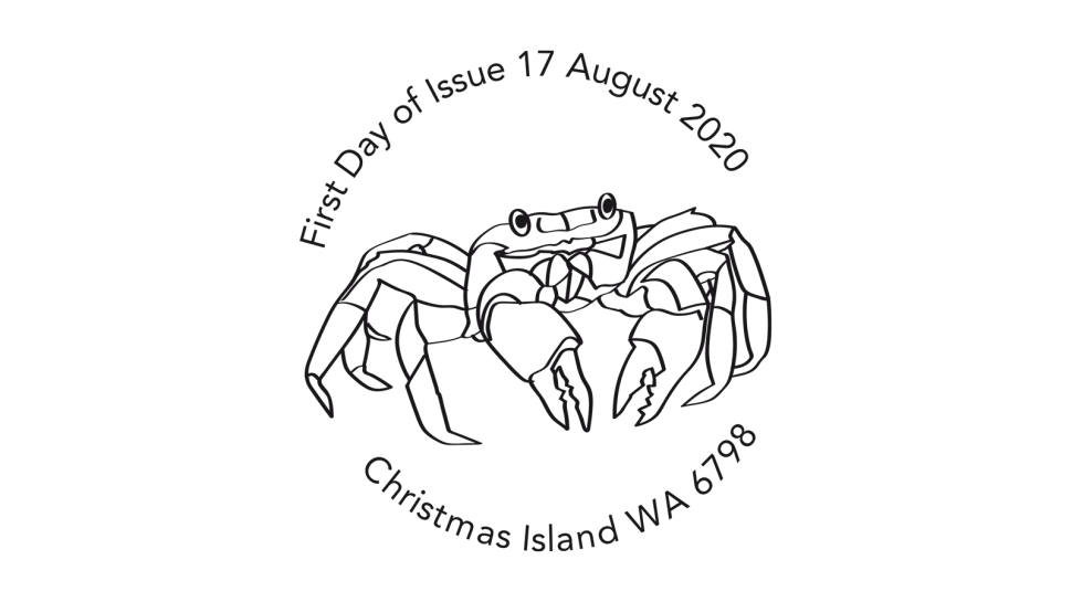 Christmas Island Crabs postmark