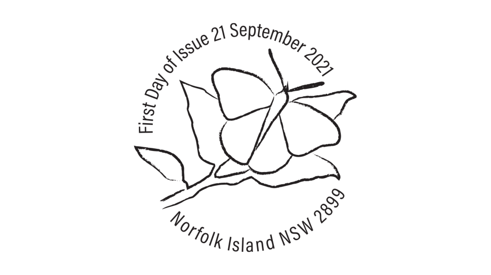 Norfolk Island Butterflies postmark