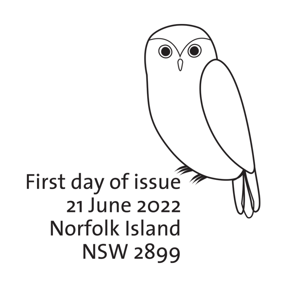 Norfolk Island Morepork: Back from the Brink postmark