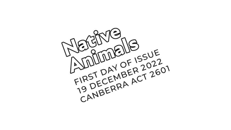 Native Animals 2022 postmark