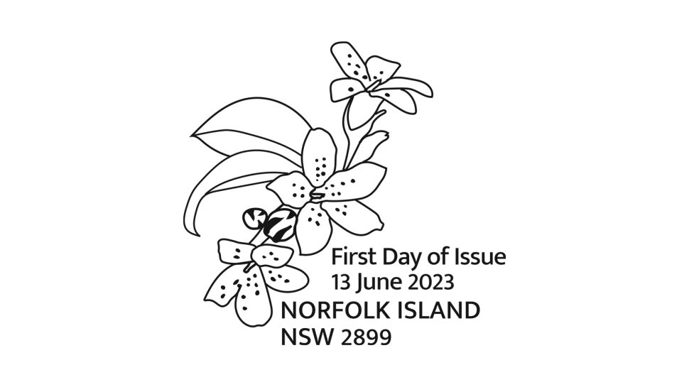 2023 Norfolk Island Botanic Garden postmark