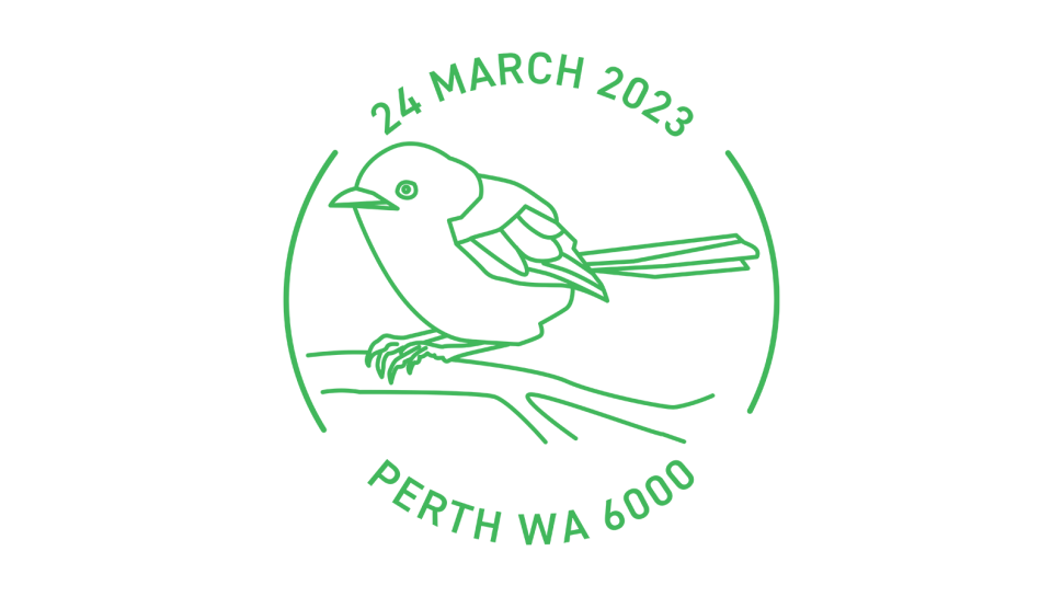 Perth Stamp and Coin Show Day 01 postmark