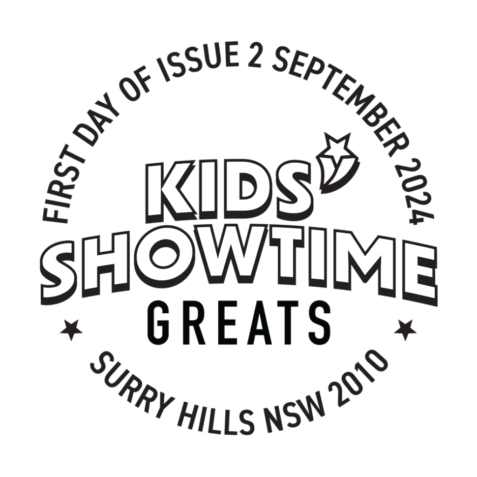 First Day of Issue 2 September 2024 Kids Showtime Greats Surry Hills NSW 2010