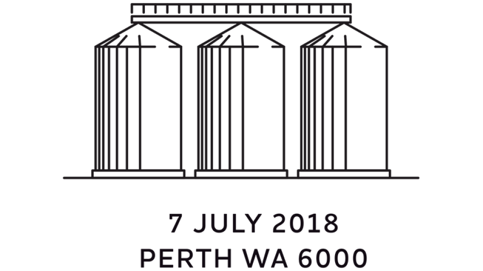 2018 Perth Stamp and Coin Show day 2 postmark