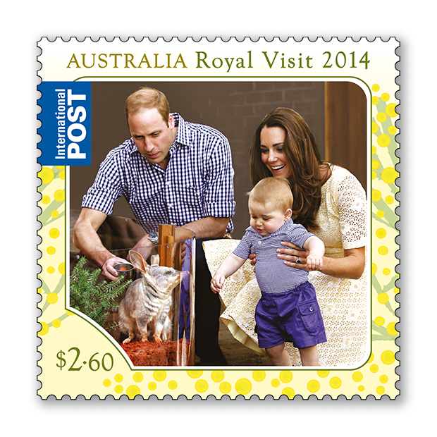 royal visit australia stamp