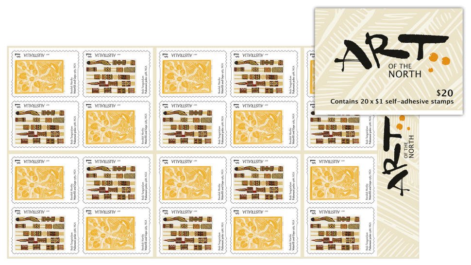Booklet of 20 Art of the North stamps