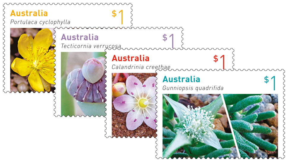 Australian Succulents set of stamps