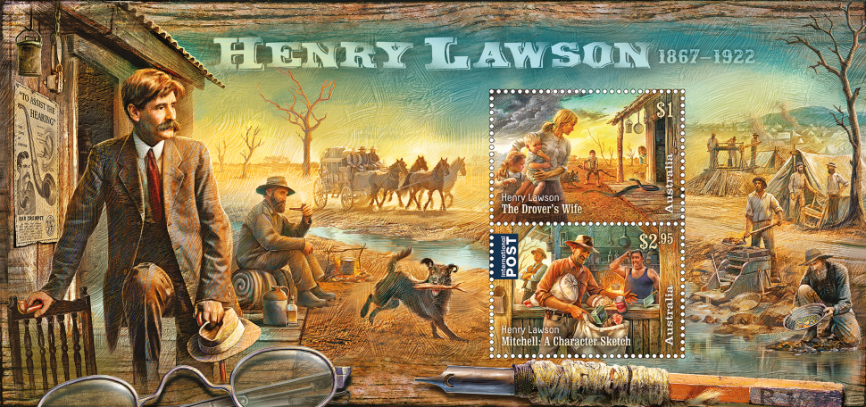 Henry Lawson 1867-1922 minisheet