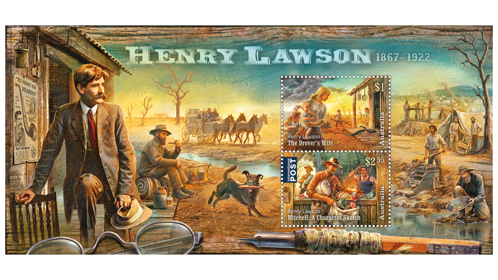 Henry Lawson: 1867-1922 minisheet