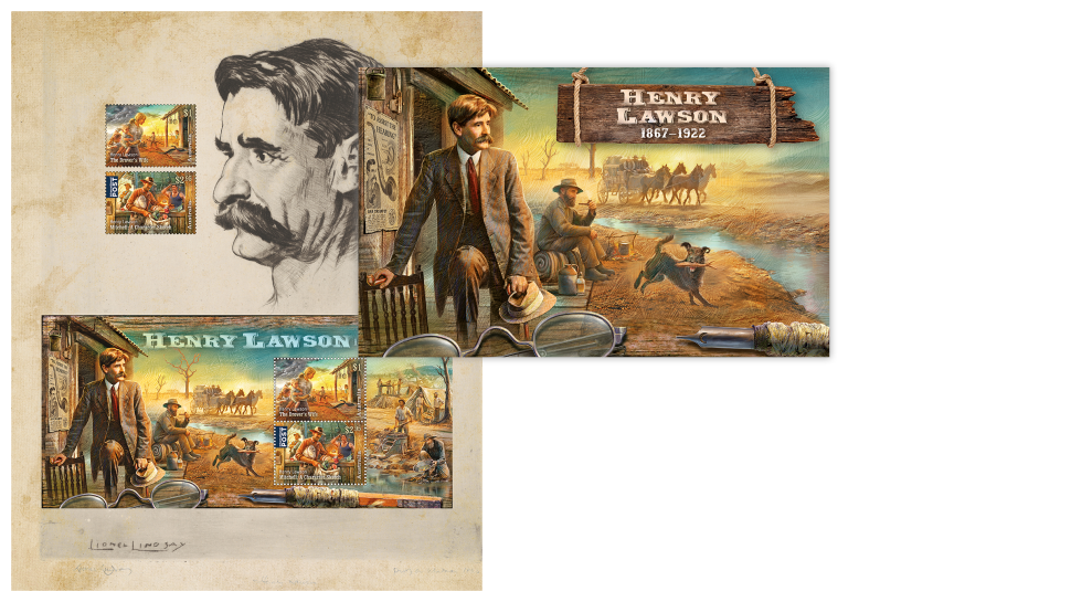 Henry Lawson: 1867-1922 stamp pack