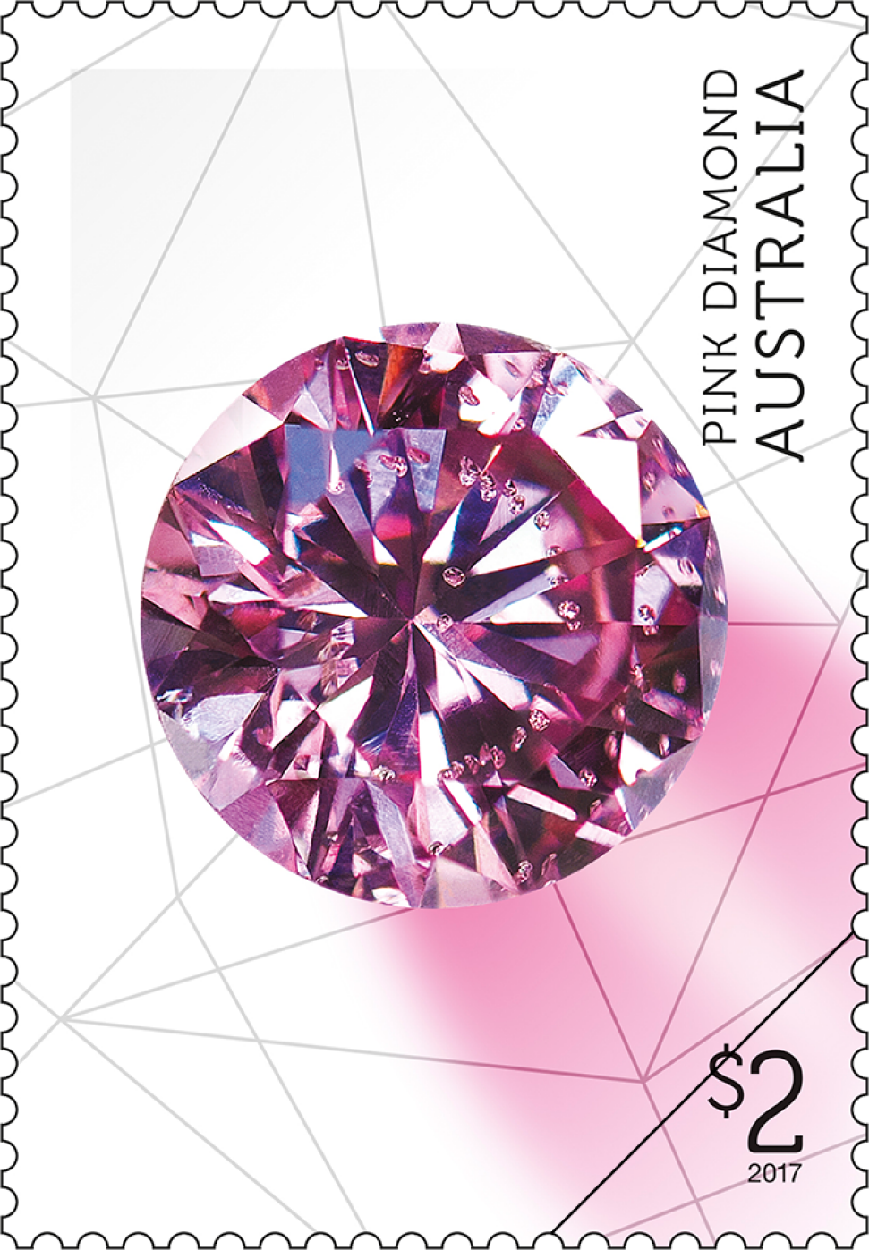 $2 Pink diamond