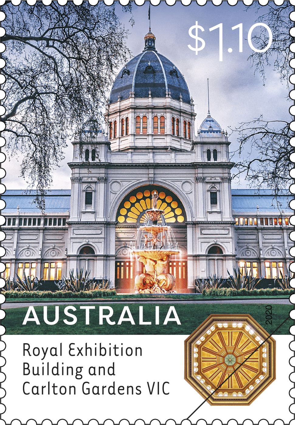 $1.10 - Royal Exhibition Building and Carlton Gardens