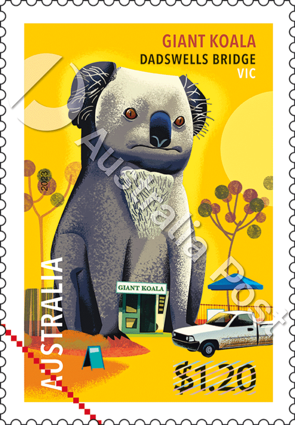 The Giant Koala $1.20 stamp