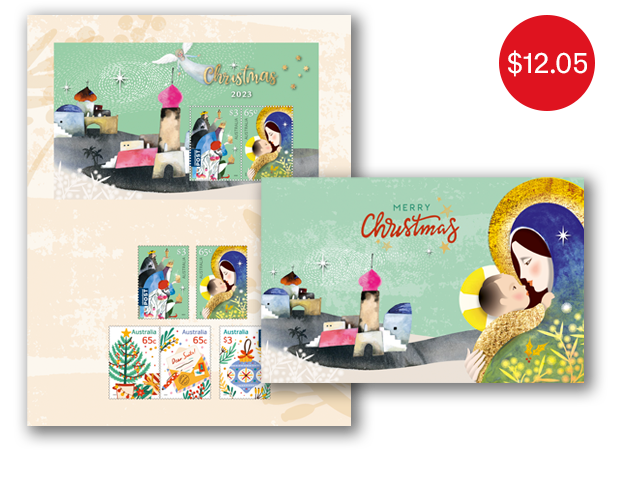 Christmas 2023 Stamp Pack - RRP: $12.05