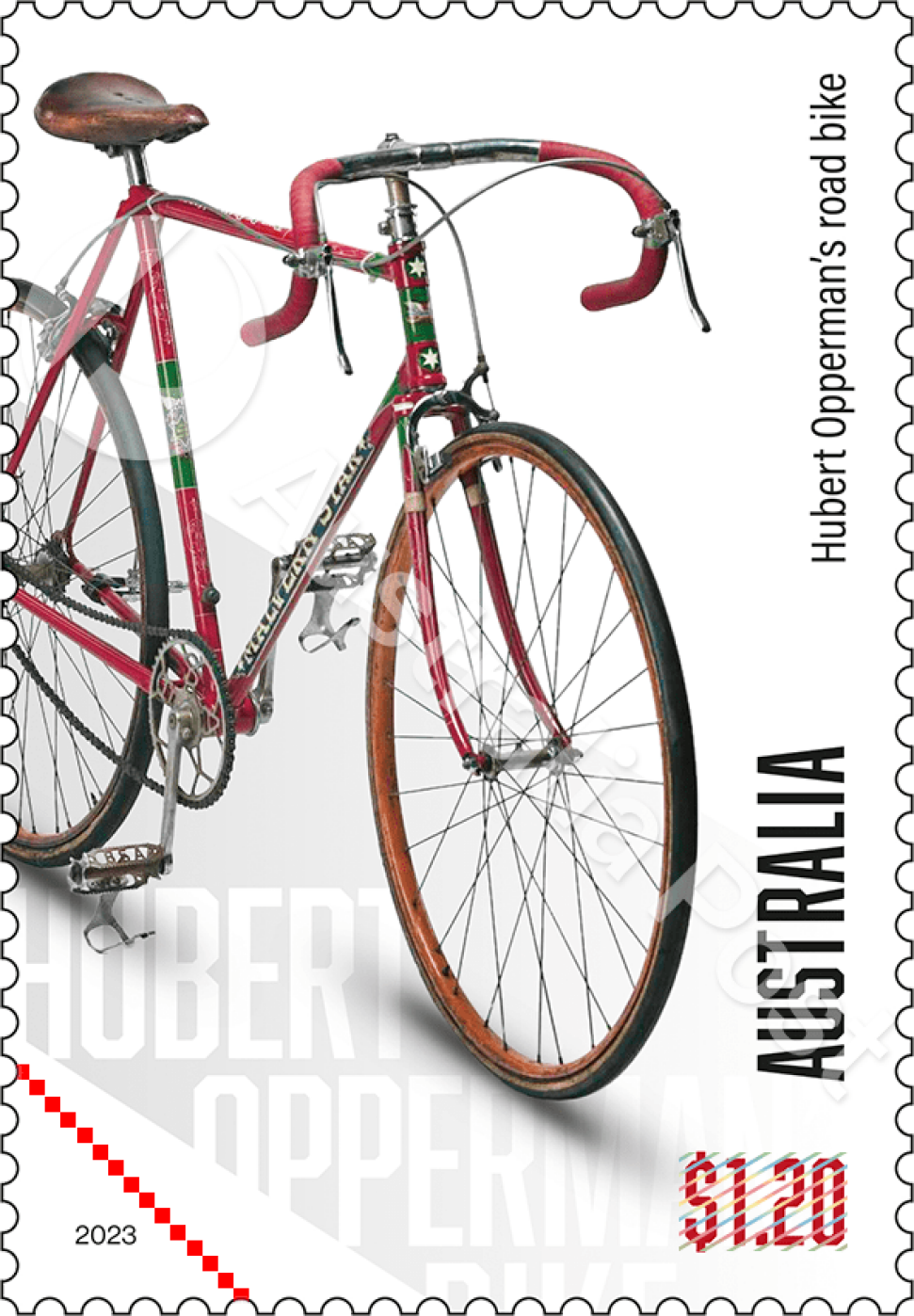$1.20 Hubert Opperman’s “Tour de France” model bike