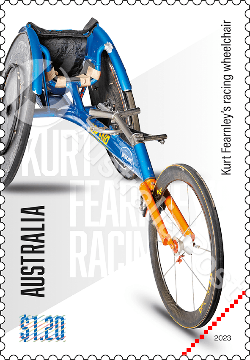 $1.20 Kurt Fearnley’s racing wheelchair