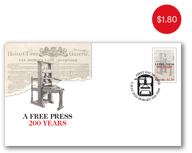 First day cover (gummed) RRP: $1.80