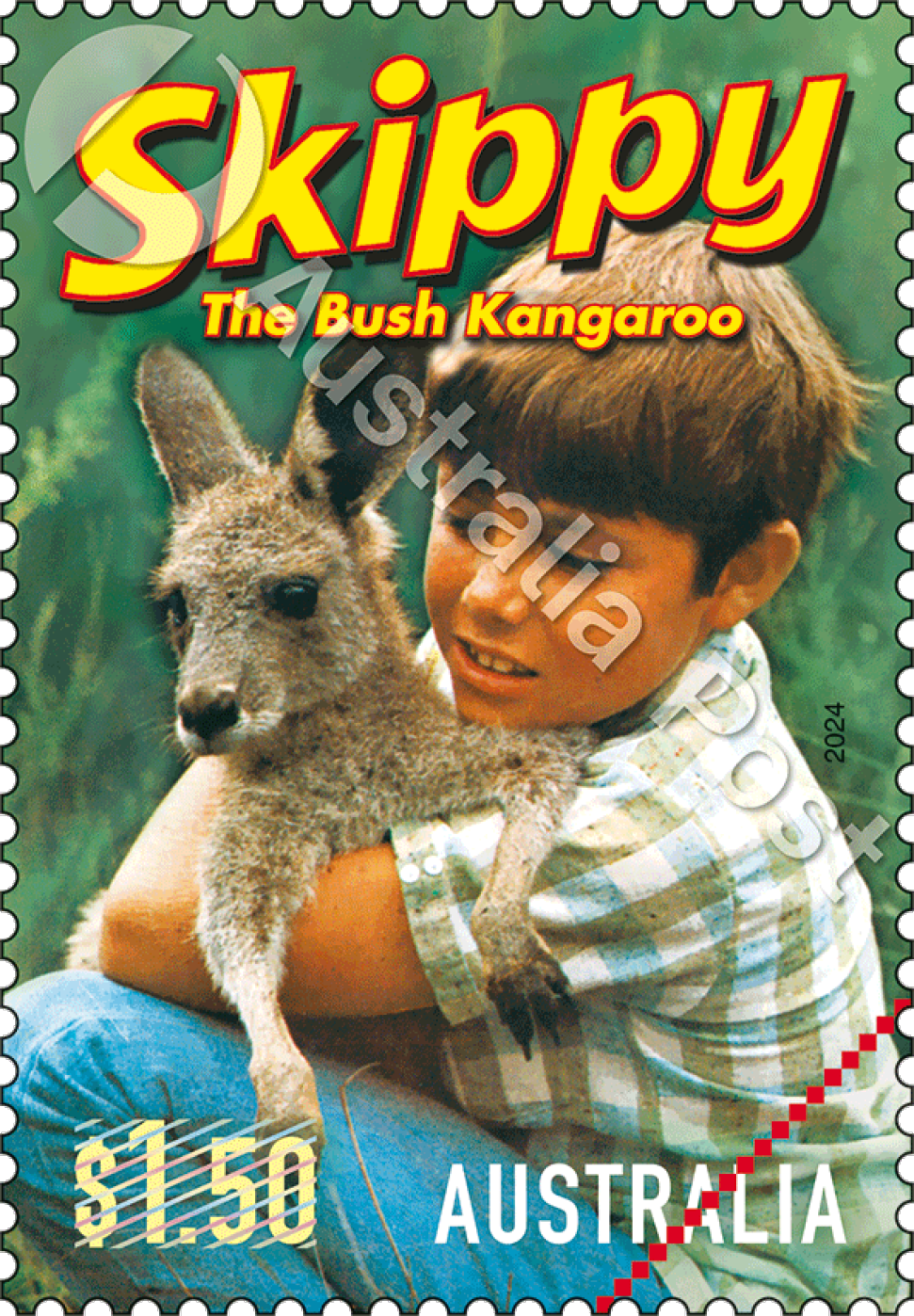 $1.50 Skippy the Bush Kangaroo stamp