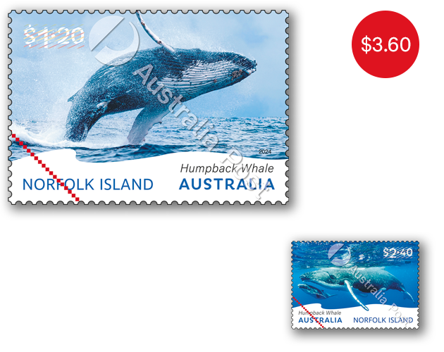 Set of gummed stamps - RRP: $3.60