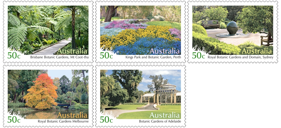Australian Botanic Gardens stamp issue from 2007