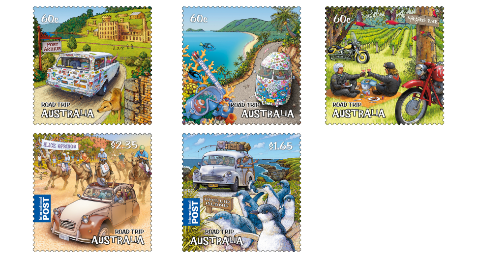 2012 Road Trip Australia stamp issue