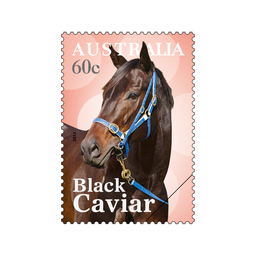 The individual stamp with the most votes was the 60c Black Caviar stamp.