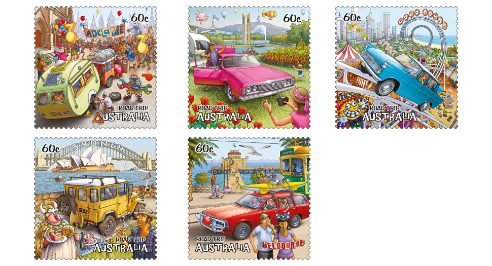 2013 Road Trip Australia II stamp issue