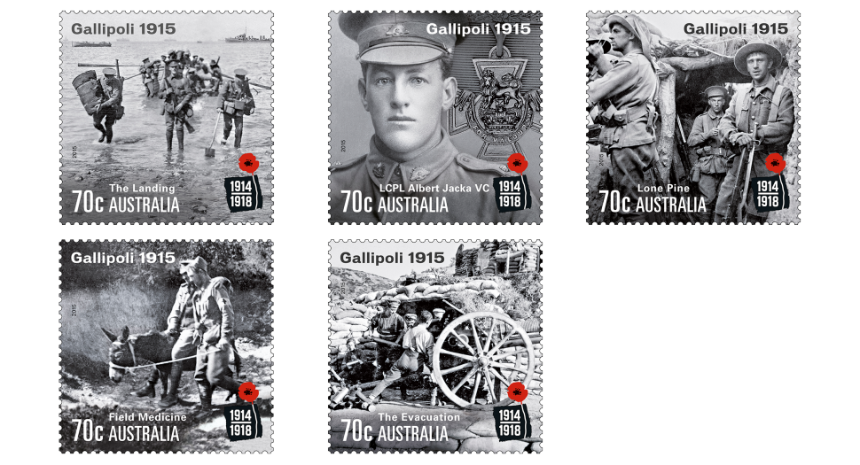 2015 Centenary of WWI: Gallipoli stamp issue